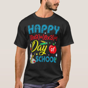 100th Day Math Teacher Math Formula Happy 100 Days T-Shirt