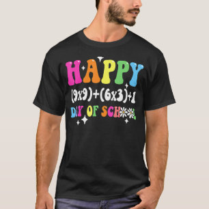 100th Day Math Teacher Math Formula Happy 100 Days T-Shirt