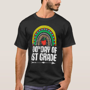100th day Of 1st Grade 100 days of School Rainbow  T-Shirt