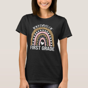 100th Day Of First Grade Teacher 100 Days Smarter T-Shirt