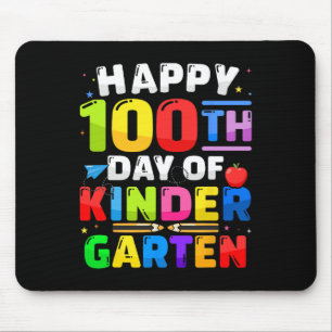 100th Day Of Kindergarten 100 Days For Teacher Kid Mouse Mat