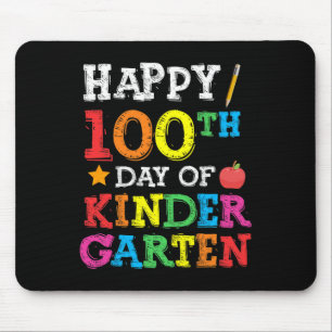 100th Day Of Kindergarten Happy 100th Day Of Schoo Mouse Mat