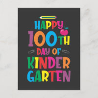 100th Day of Kindergarten Kid Teacher Children