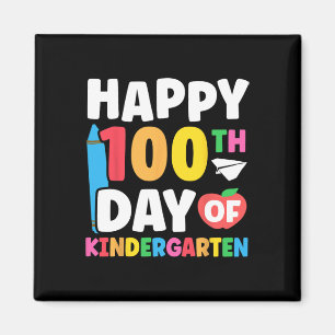 100th Day Of Kindergarten Kids 100 Days Of School Magnet