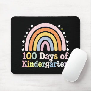 100th Day of Kindergarten Teacher Kids 100 Days Mouse Mat