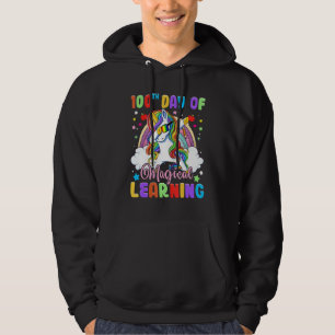 100th Day Of Magical Learning Dabbing Unicorn  Gir Hoodie