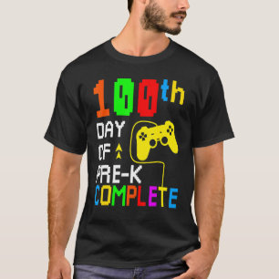 100th Day of Pre-K Complete Video Game 100 Days Gi T-Shirt