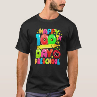 100th Day of Preschool Teachers Kids Child 100 Day T-Shirt