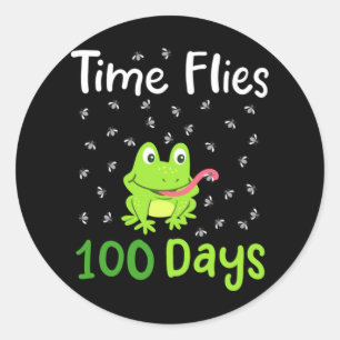 100th Day of School 100 Days 34 Classic Round Sticker