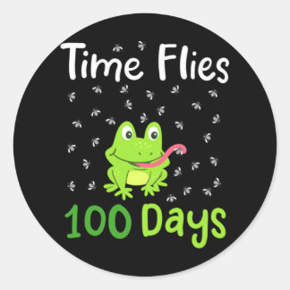 100th Day of School 100 Days 34 Classic Round Sticker