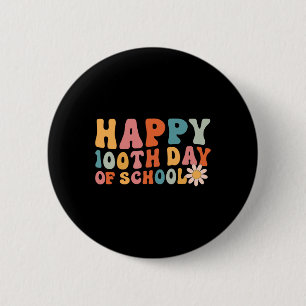 100th Day Of School 100 Days Brighter Girls Teache 6 Cm Round Badge