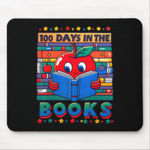 100th Day Of School 100 Days In The Book Reading B Mouse Mat