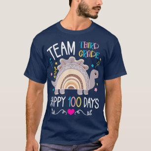 100th Day Of School 100 Days Of 3rd Grade Rainbow T-Shirt