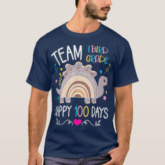 100th Day Of School 100 Days Of 3rd Grade Rainbow  T-Shirt