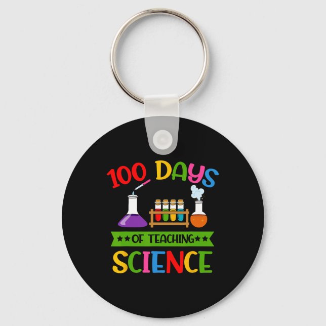 100th Day Of School 100 Days Of Driving School Bus Key Ring (Front)