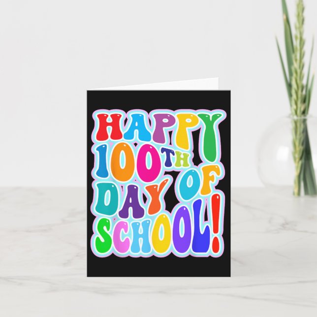 100th Day Of School 100 Days Of School 2  Card (Front)