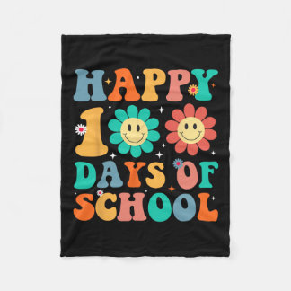 100th Day Of School 100 Days Of School Teacher Stu Fleece Blanket