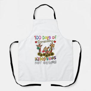 100th Day of School 100 Days Of Spreading Kindness Apron