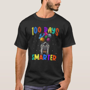 100th Day Of School 100 Days Smarter Books Space A T-Shirt