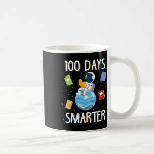 100th Day Of School 100 Days Smarter Books Space L Coffee Mug