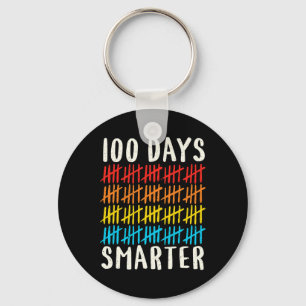 100th Day Of School 100 Days Smarter Teacher Stude Key Ring