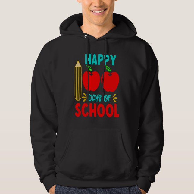 100th Day Of School 100 Days Teacher Students Boys Hoodie (Front)