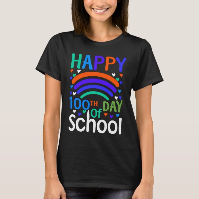 100th Day Of School 100 Days Teacher Students Boys T-Shirt (Front)