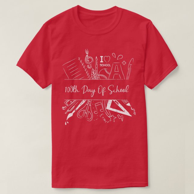100th Day of School 30 T-Shirt (Design Front)