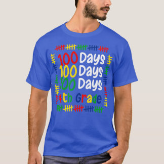 100th Day Of School 4th grade Boys Girls Student T T-Shirt
