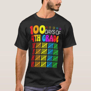 100th Day Of School 4th grade Teacher 100 Days Sma T-Shirt