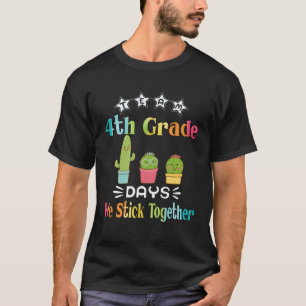 100th Day Of School 4th Grade Teacher Girls 100 D T-Shirt