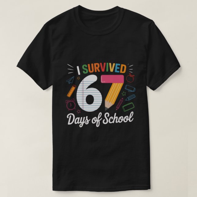 100th day of school,67, MEN WOMEN kids T-Shirt (Design Front)