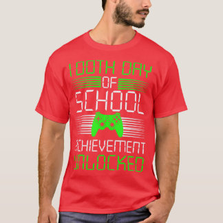 100th day of school achievement Unlocked 3 T-Shirt