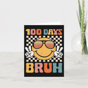 100th Day Of School Astronaut Dabbing Smarter Kind Card