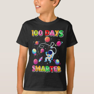 100th Day Of School Astronaut Space 100 Days Smart T-Shirt