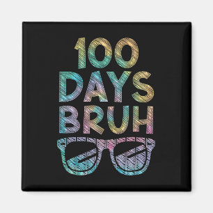 100th Day Of School Basketball Kids 100 Days Of Sc Magnet