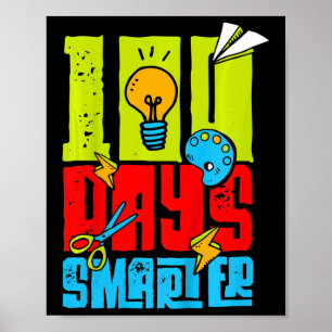 100th Day Of School Boys 100 Days Of School 100 Da Poster