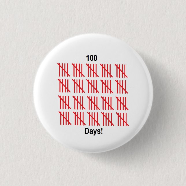 "100th Day of School" Button (Front)