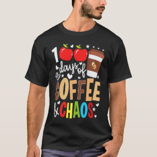 100th Day of School Coffee Prek Kindergarten Teach T-Shirt