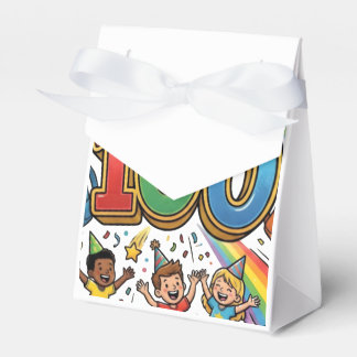 100th Day of School Colorful Celebration Design –  Favour Box