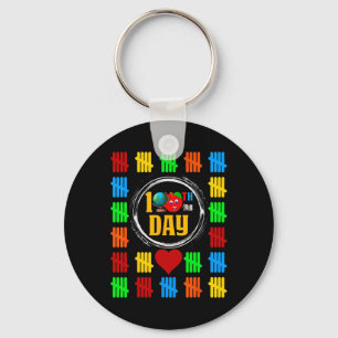 100th Day Of School Counting Tally Marks 100 Days Key Ring