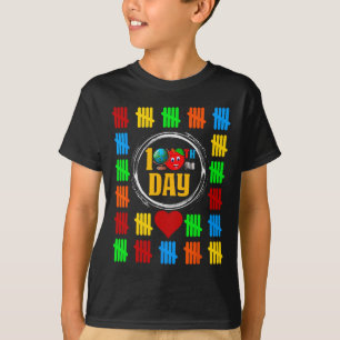 100th Day Of School Counting Tally Marks 100 Days T-Shirt