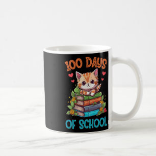 100th Day Of School Cute Cat Kitty Teacher 100 Day Coffee Mug