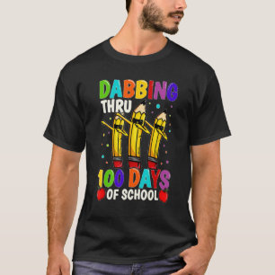 100th Day Of School Dabbing Teacher Kid 100 Days S T-Shirt