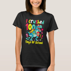 100th Day Of School Dino Kids Happy 100 Days Dinos T-Shirt