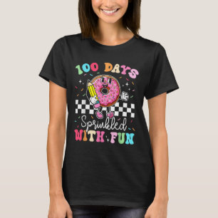 100th Day Of School Doughnut 100 Days Sprinkled Wi T-Shirt