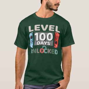 100th Day Of School  For Kids Video Games Boy Girl T-Shirt