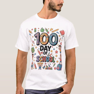 100th Day of School Fun T-Shirt | Colorful Kids & 