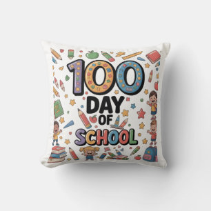 100th Day of School Fun T-Shirt   Colorful Kids &  Cushion