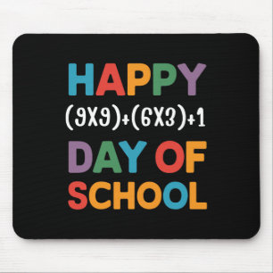 100th Day Of School Funny Math Teacher Men Women K Mouse Mat